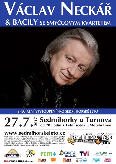 Václav Neckář a Bacily zahrají v Sedmihorkách se smyčcovým kvartetem