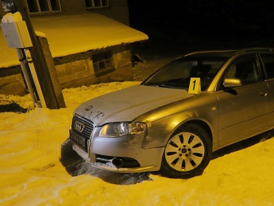 Autor foto:Archiv Policie ČR Pod vlivem alkoholu a na letních pneumatikách v Alšovicích havaroval