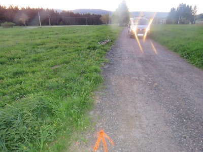 Cyklista havaroval v Držkově pod vlivem alkoholu