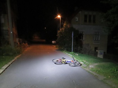 Cyklista v Tanvaldě nadýchal po nehodě přes dvě promile