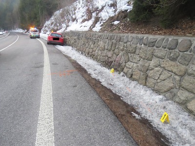 Řidička havarovala kvůli vysoké rychlosti u Železného Brodu