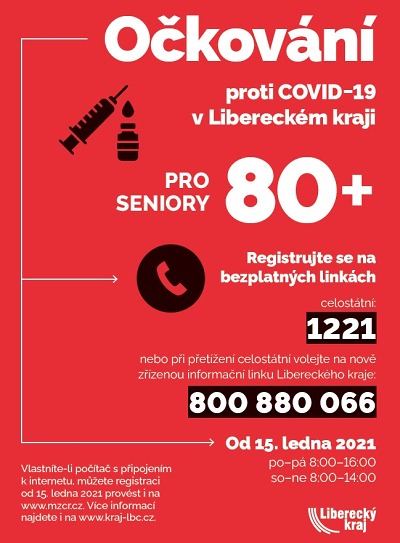 Seniorům poradí v registraci na očkování i krajská telefonní linka