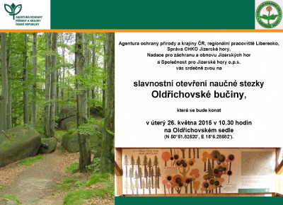 Naučná stezka Oldřichovské bučiny se otevře veřejnosti