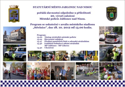 Městská policie v Jablonci slaví 20 let