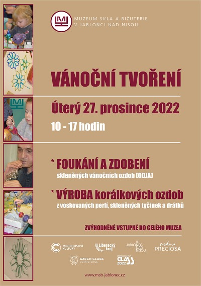 Vánoční tvoření chystají v jabloneckém muzeu 27. prosince