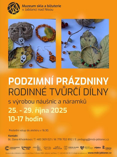 Podzimní prázdniny v jabloneckém muzeu v barevném hávu