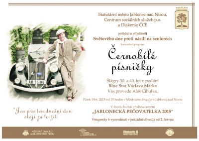 Koncert proti násilí na seniorech v rytmu šlágrů 30. a 40. let