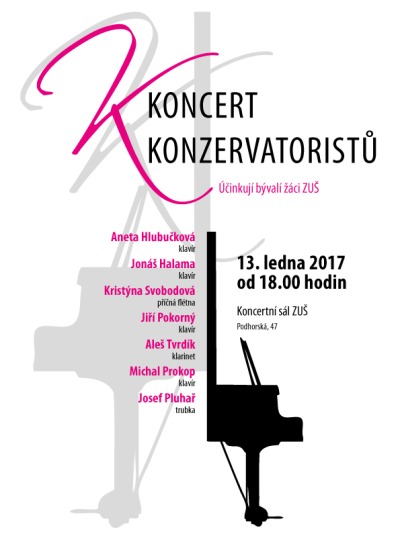 ZUŠ Jablonec zve na koncert svých konzervatoristů