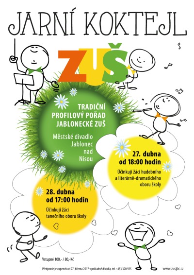 ZUŠ Jablonec zve na Jarní koktejl