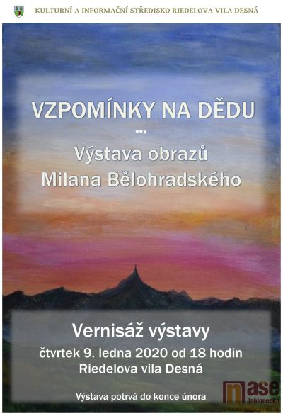 Vernisáž výstavy obrazů Milana Bělohradského