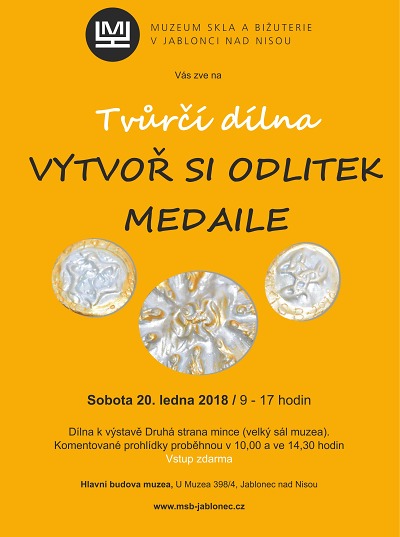 Vytvořte si odlitek medaile na tvůrčí dílně k výstavě Druhá strana mince
