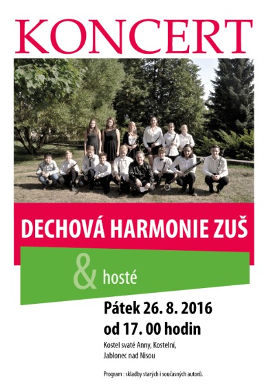 Dechová harmonie představí skladby z prázdninového soustředění