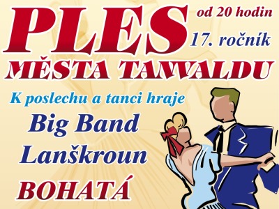 Krásné dámy a kvalitní big band lákají na Ples města Tanvaldu