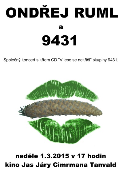 V tanvaldském kině vystoupí Ondřej Ruml a kapela 9431