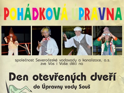 Pohádkové bytosti provedou děti Úpravnou vody Souš