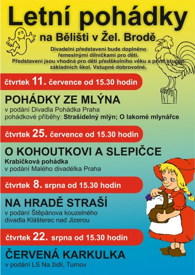 Železnobrodské děti potěší letní pohádky na Bělišti