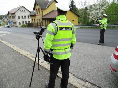 Policisté opět kontrolovali dodržování rychlostních limitů