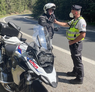 Autor foto:Archiv Policie ČR Policisté prověřovali v sobotu u Železného Brodu motorkáře