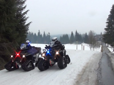 Policisté kontrolovali protiepidemická opatření v Jizerských horách