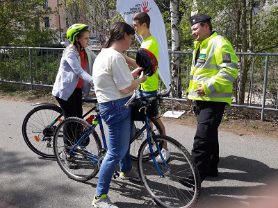 Autor foto:Archiv Policie ČR Akce Na kole bezpečně probíhala na cyklostezce U Nisy