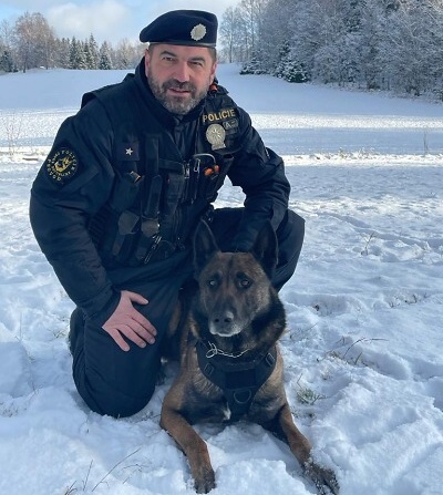 Autor foto:Archiv Policie ČR Služební pes Axel zachraňuje i chytá zloděje