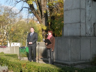 U památníku v Jablonci si připomněli vznik Československa