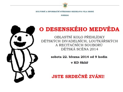 Dětské soubory budou soutěžit O Desenského medvěda
