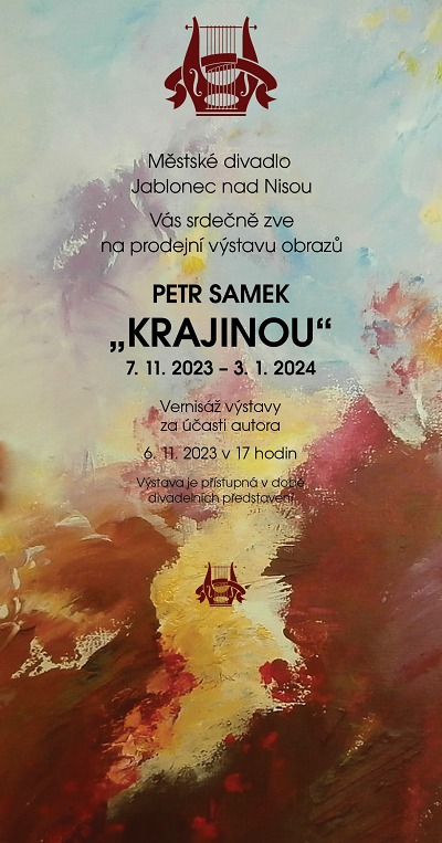 V jabloneckém divadle zahájí výstavu obrazů Petr Samka