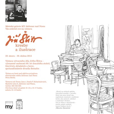 Výročí narození Jiřího Šlitra připomene výstava v jablonecké galerii MY