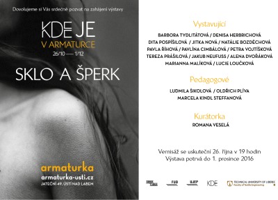 Katedra Technické univerzity vystavuje v ústecké Armaturce