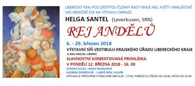 Rej andělů Helgy Santel zavítá na krajský úřad