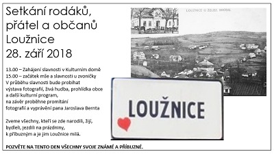 V Loužnici pořádají setkání rodáků