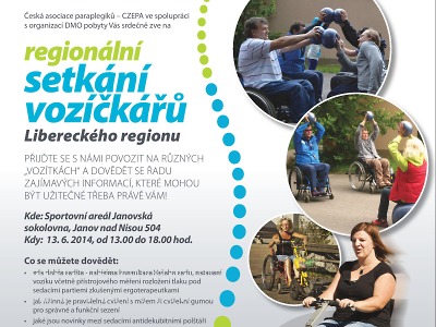 Regionální setkání vozíčkářů se uskuteční v Janově nad Nisou