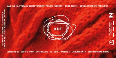 Galerie N v lednu hostí výstavu semestrálních prací studentů KDE