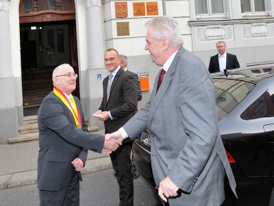 Druhý den prezident na Českolipsku, manželka navštívila turnovský Granát