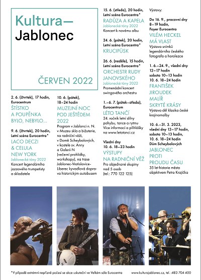 Autor foto:Archiv Kultura Jablonec Červnový program akcí v jabloneckém Eurocentru