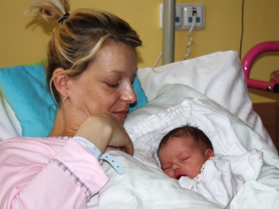 Prvním jabloneckým miminkem roku 2013 je Vendulka Bílková