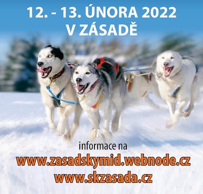 Mistrovství republiky v závodech psích spřežení 2022 se koná v Zásadě