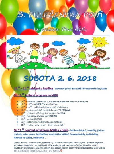 Pulečenská pouť láká na klasické atrakce i kulturní program