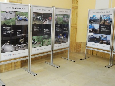 Výstava STOP smrtelným nehodám je nyní v Jablonci nad Nisou