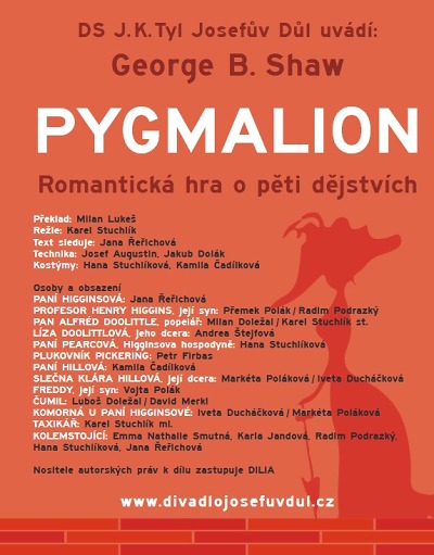 Pygmalion opět v Josefově Dole