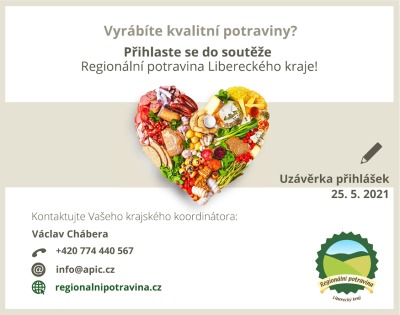 V Libereckém kraji zahájili soutěž o značku Regionální potravina 2021