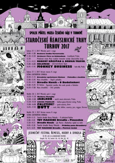 Dvoudenní festival řemesel, hudby a divadla opět po roce přivítá Turnov