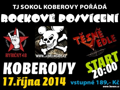 Na Rockovém posvícení v Koberovech zahrají tři známé skupiny