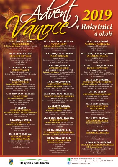 Adventní akce v Rokytnici nad Jizerou a okolí