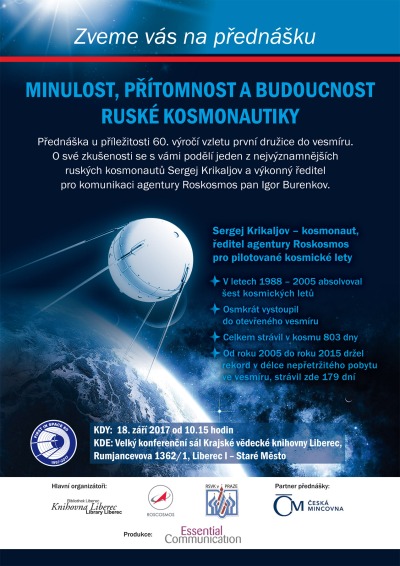 Liberecké žáky navštíví kosmonaut, který ve vesmíru strávil 803 dní