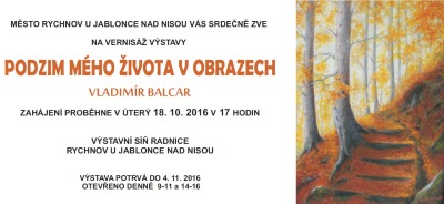 V Rychnově představují obrazy Vladimíra Balcara