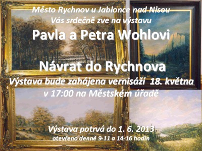 Na městském úřadě vystaví cyklus obrazů Návrat do Rychnova