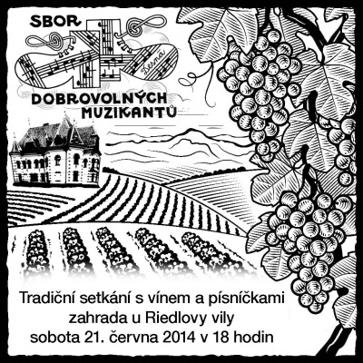 Sbor dobrovolných muzikantů opět zapěje na zahradě Riedelovy vily