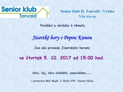 Pepa Kuna provede seniory Jizerskými horami